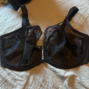 Elomi Black Sheer Lace Bra